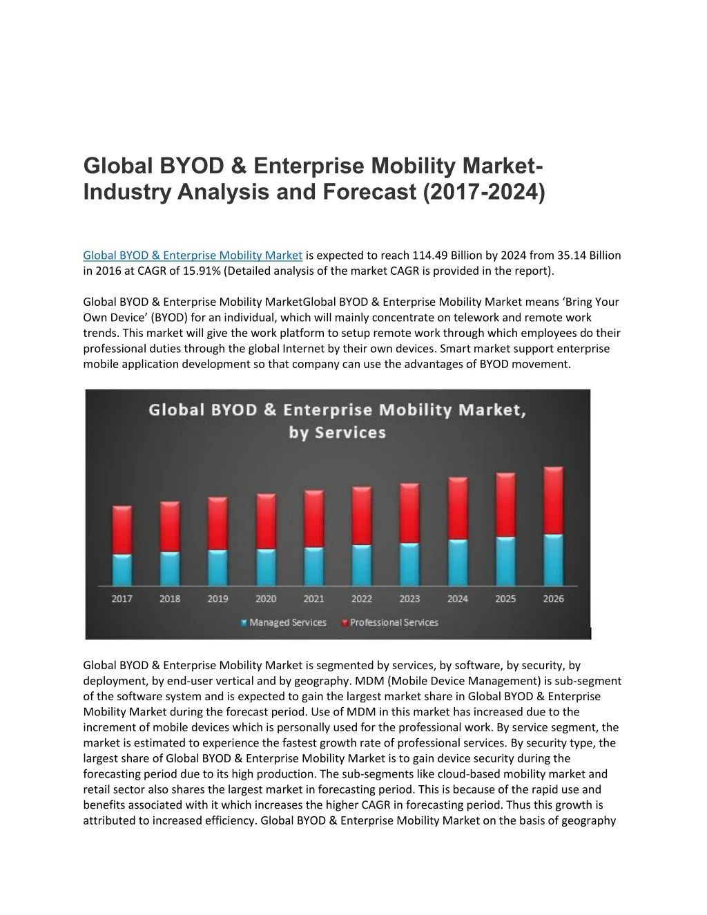 global byod enterprise mobility market industry