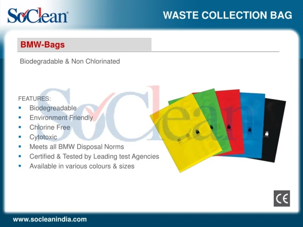 Soclean Hospital Waste Collection Bag or Bio-Degreadable Waste Collection Bag Suppliers