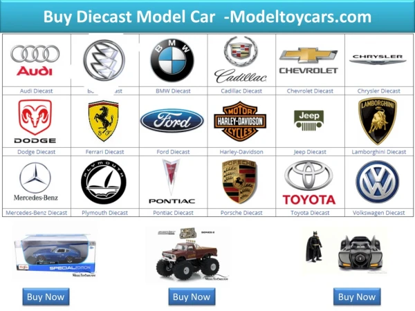Buy Diecast Model Car - Modeltoycars