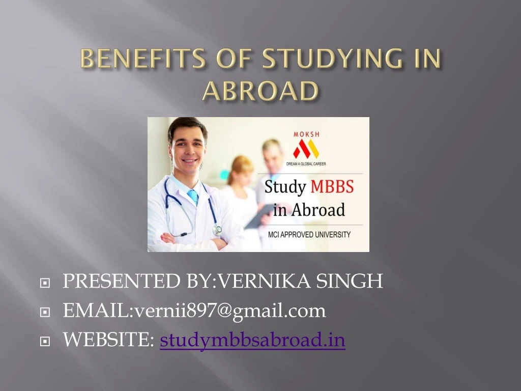 benefits of studying in abroad