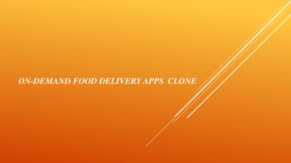Food Delivery Apps Clone