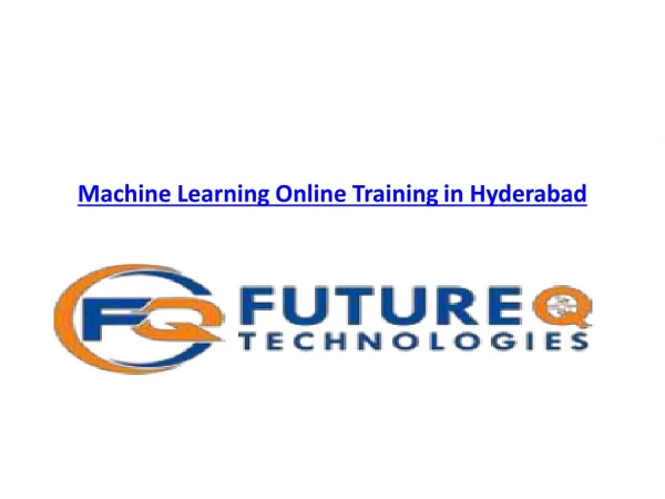 Machine Learning Online Training | Machine Learning Training | Hyderabad