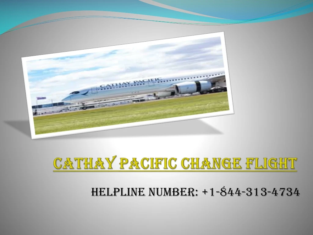cathay pacific change flight