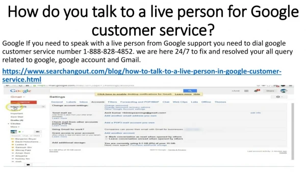 How to Talk to a Live Person in Google Customer Service?