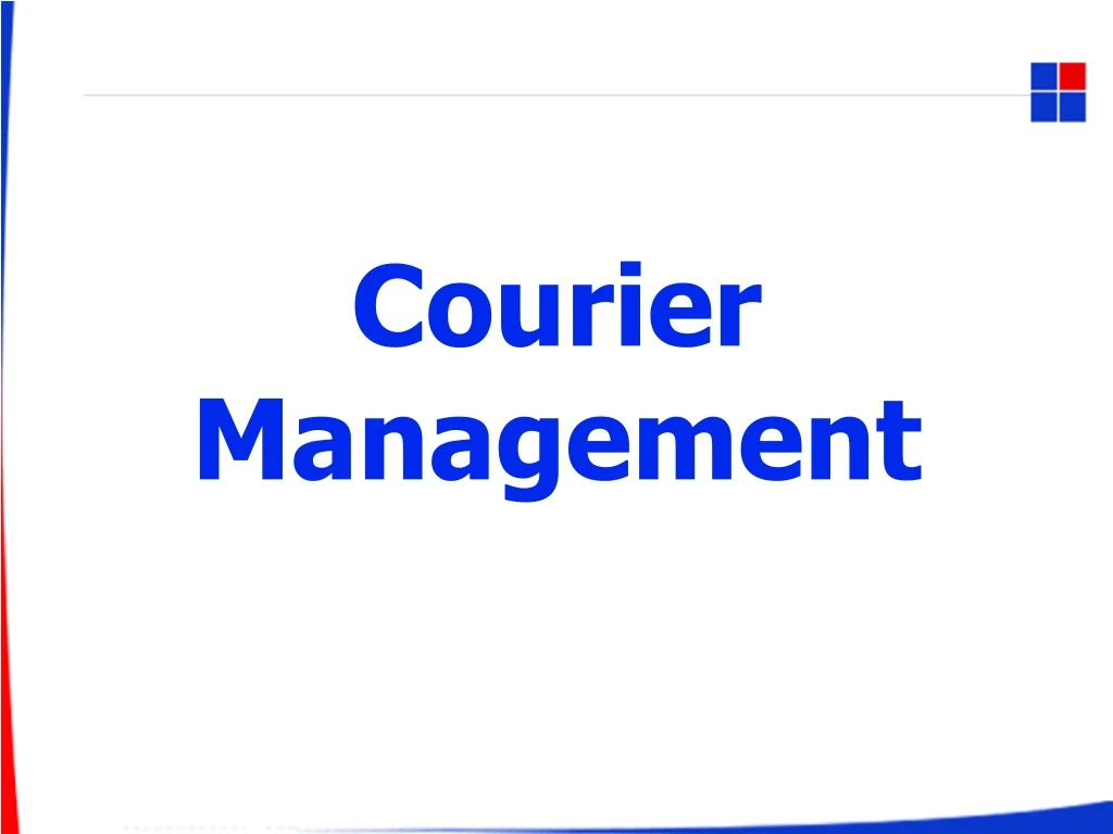 courier management