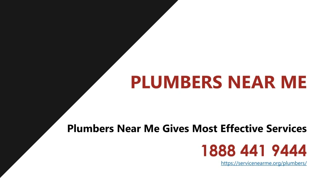 plumbers near me