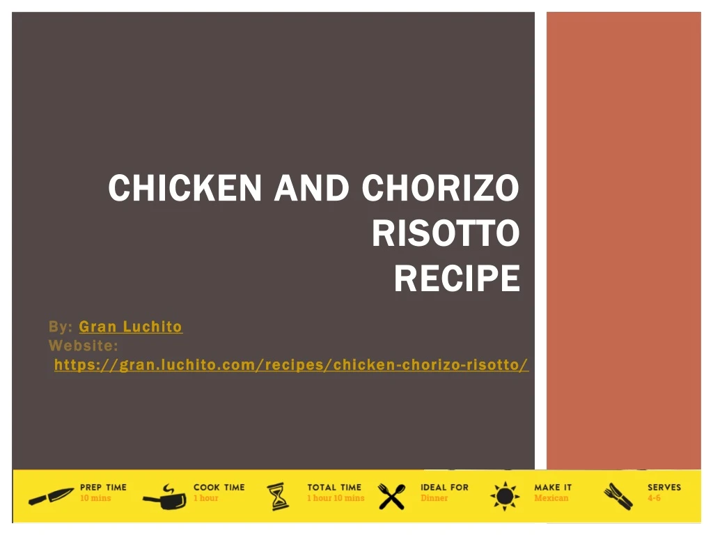 chicken and chorizo risotto recipe