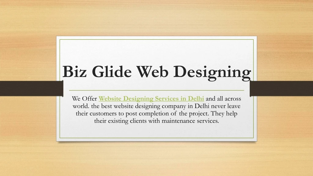 biz glide web designing