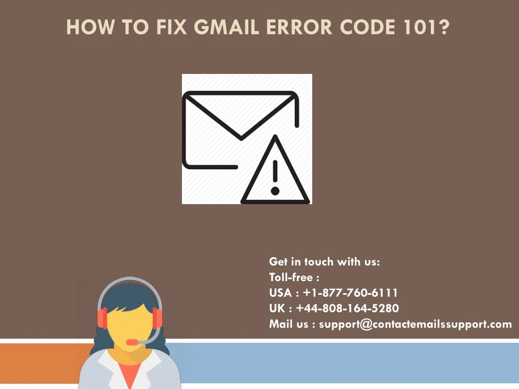 how to fix gmail error code 101