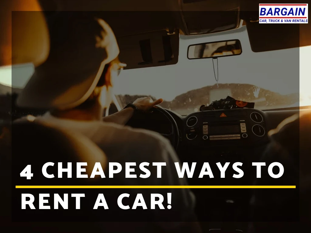 4 cheapest ways to rent a car