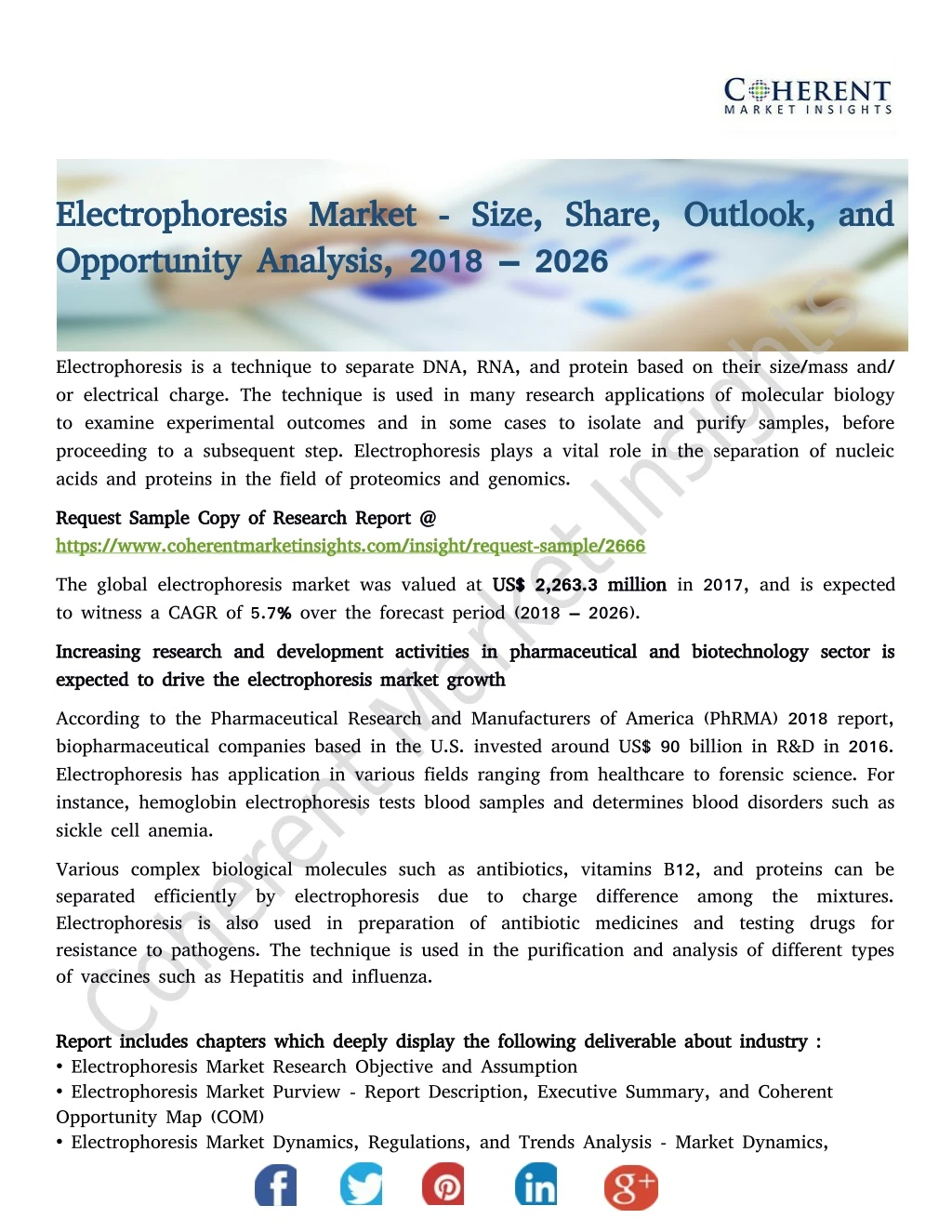 electrophoresis market size share outlook