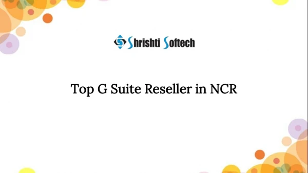 Top G Suite Reseller in NCR