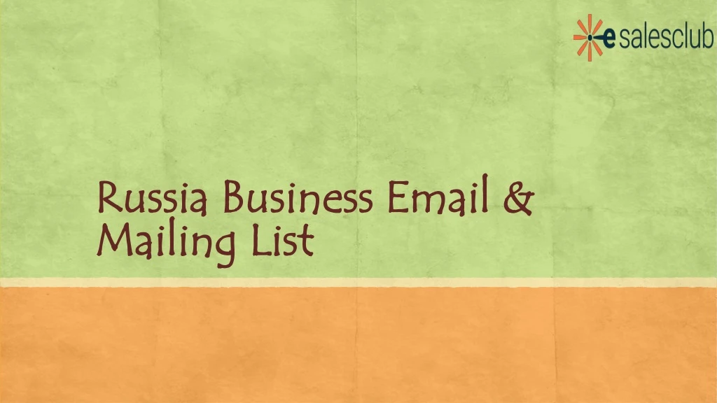 russia business email mailing list