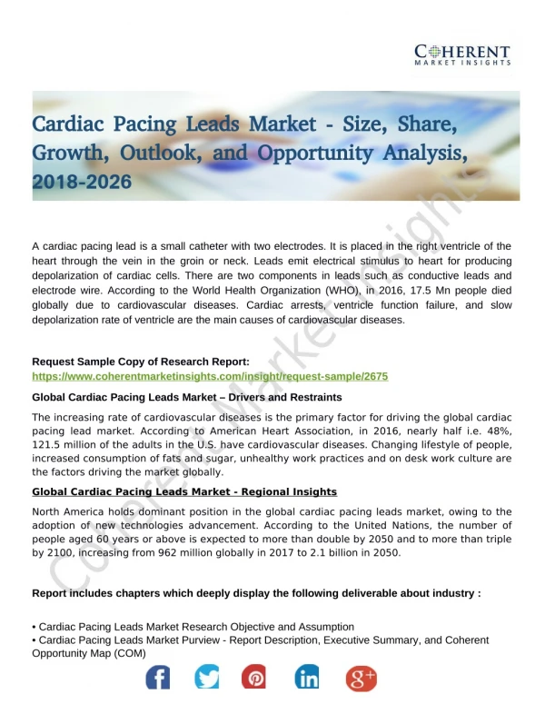 Cardiac Monitoring Devices Market show significant growth To 2026 Envision by Global Top Players