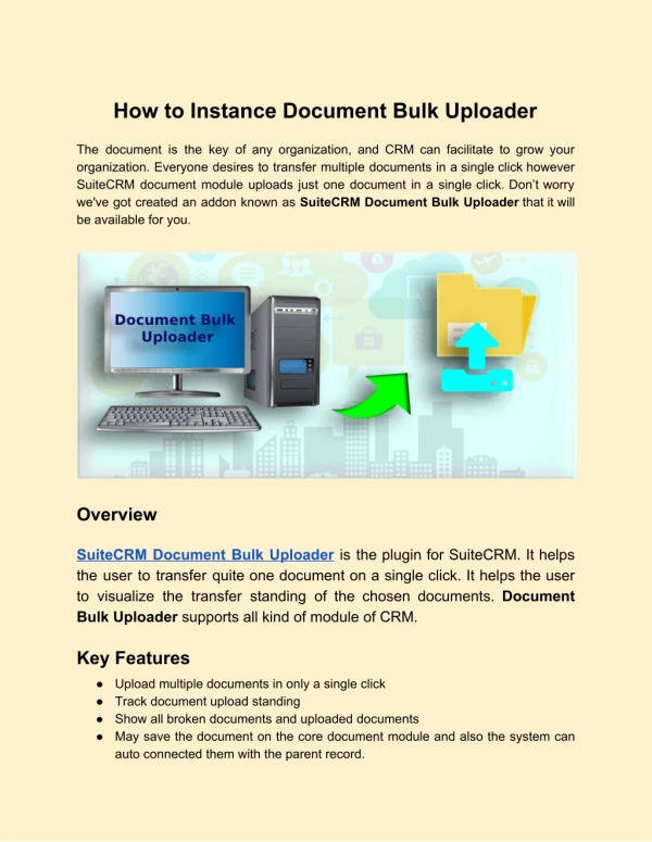 Instance Document Bulk Uploader