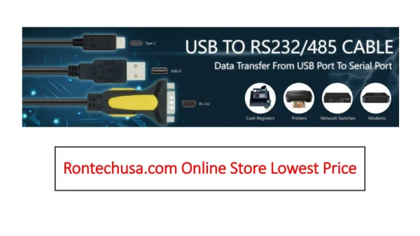 Rontech USA | Your First And Last Source for Cables & connectors