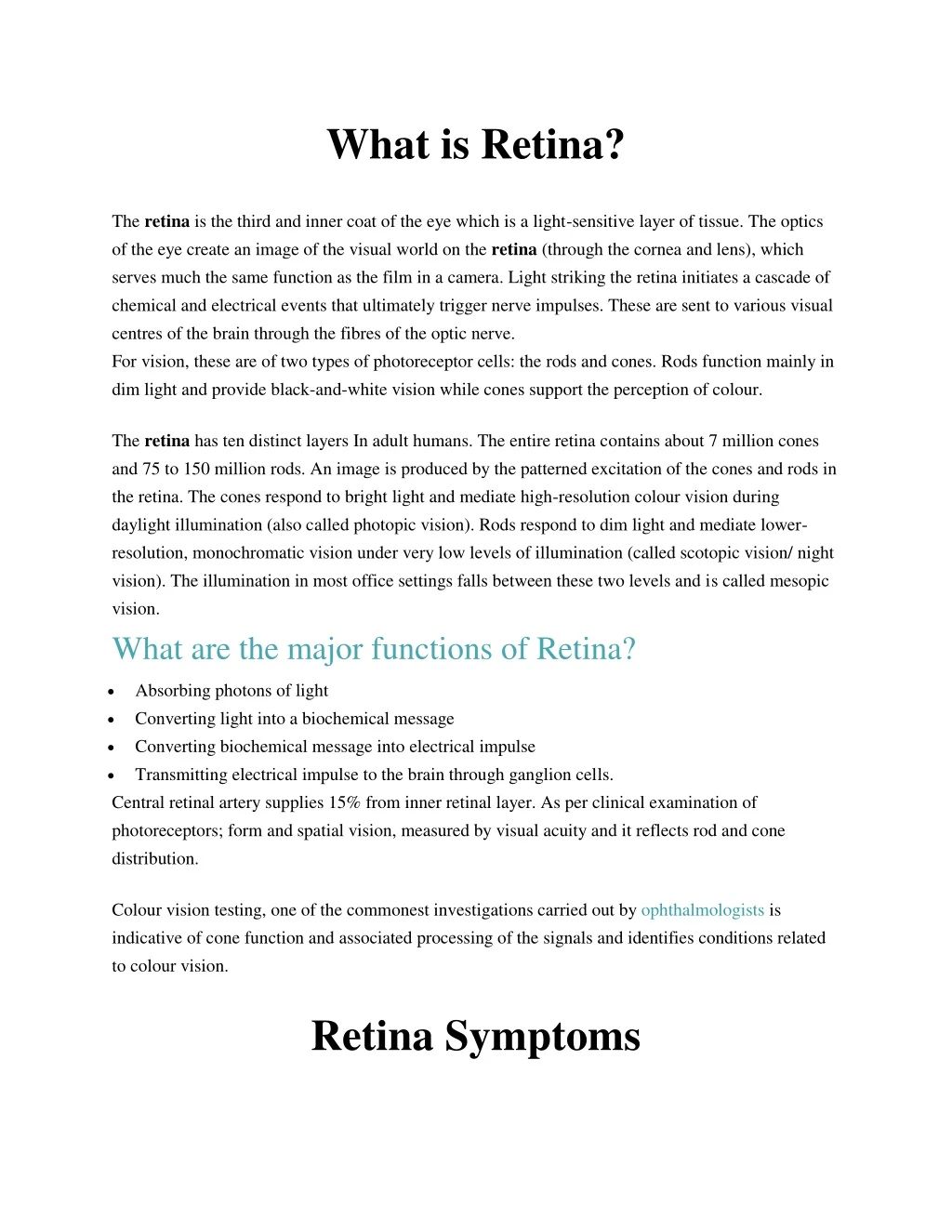 what is retina