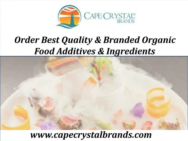 Branded Organic Food Additives & Ingredients