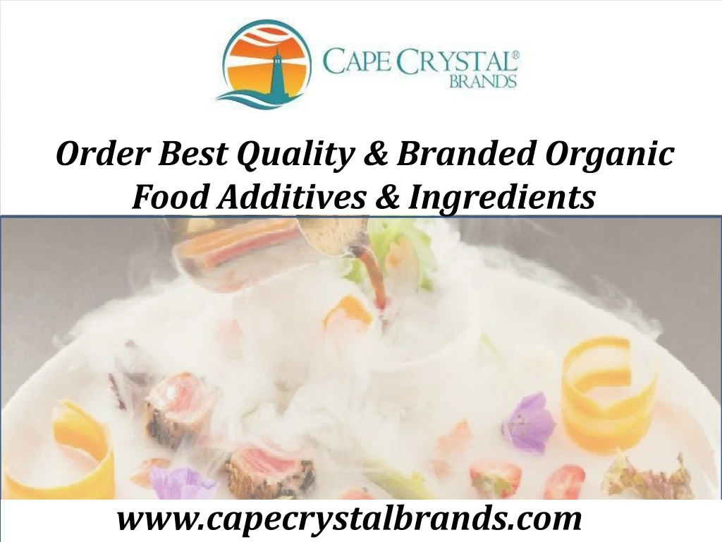 order best quality branded organic food additives