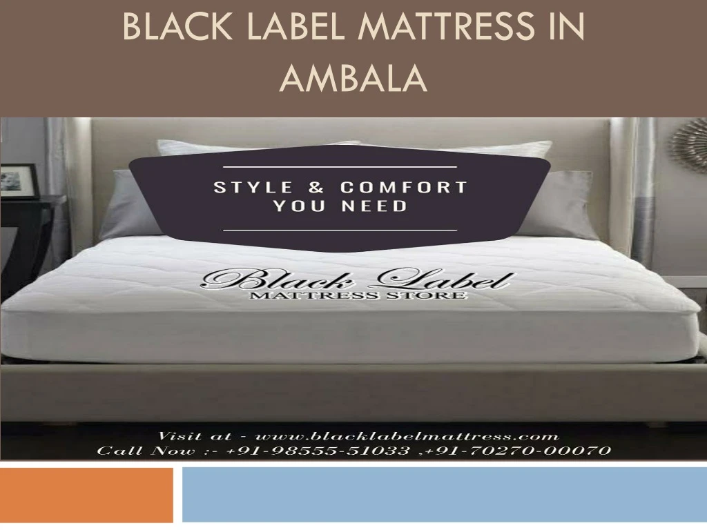 black label mattress in ambala