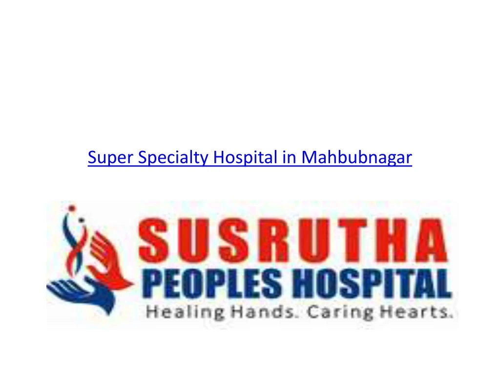 super specialty hospital in mahbubnagar