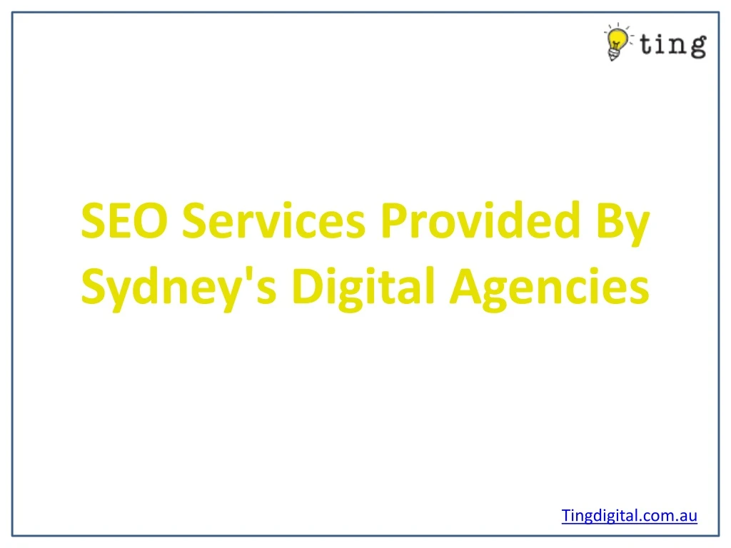 seo services provided by sydney s digital agencies