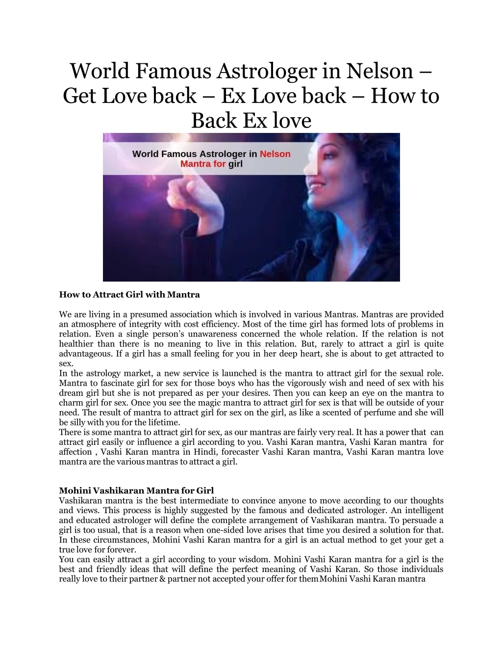 world famous astrologer in nelson get love back ex love back how to back ex love