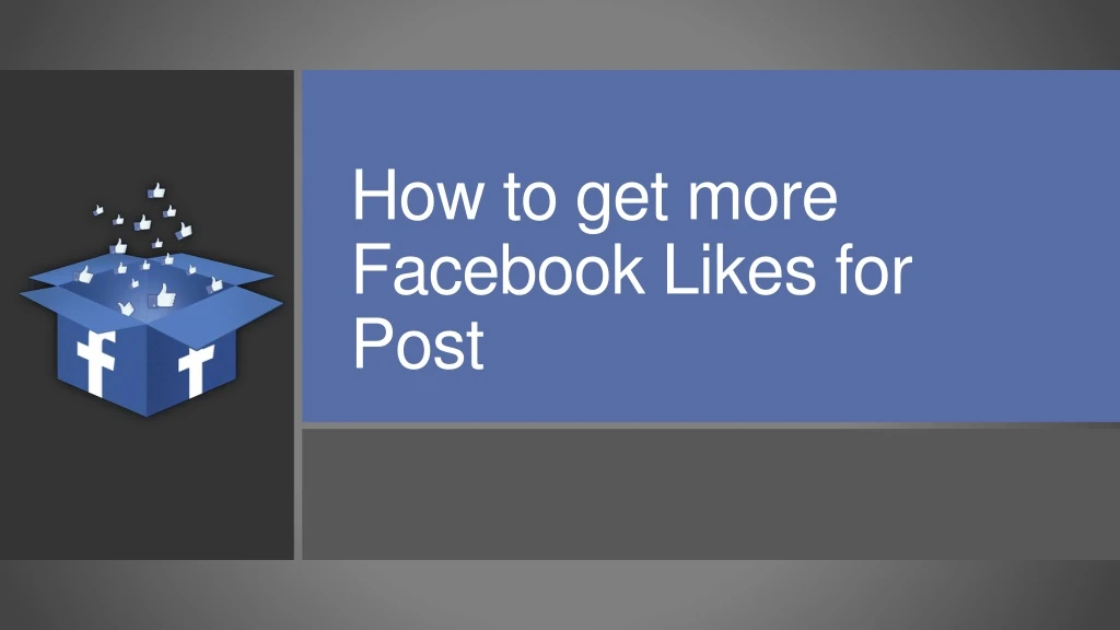 how to get more facebook likes for post