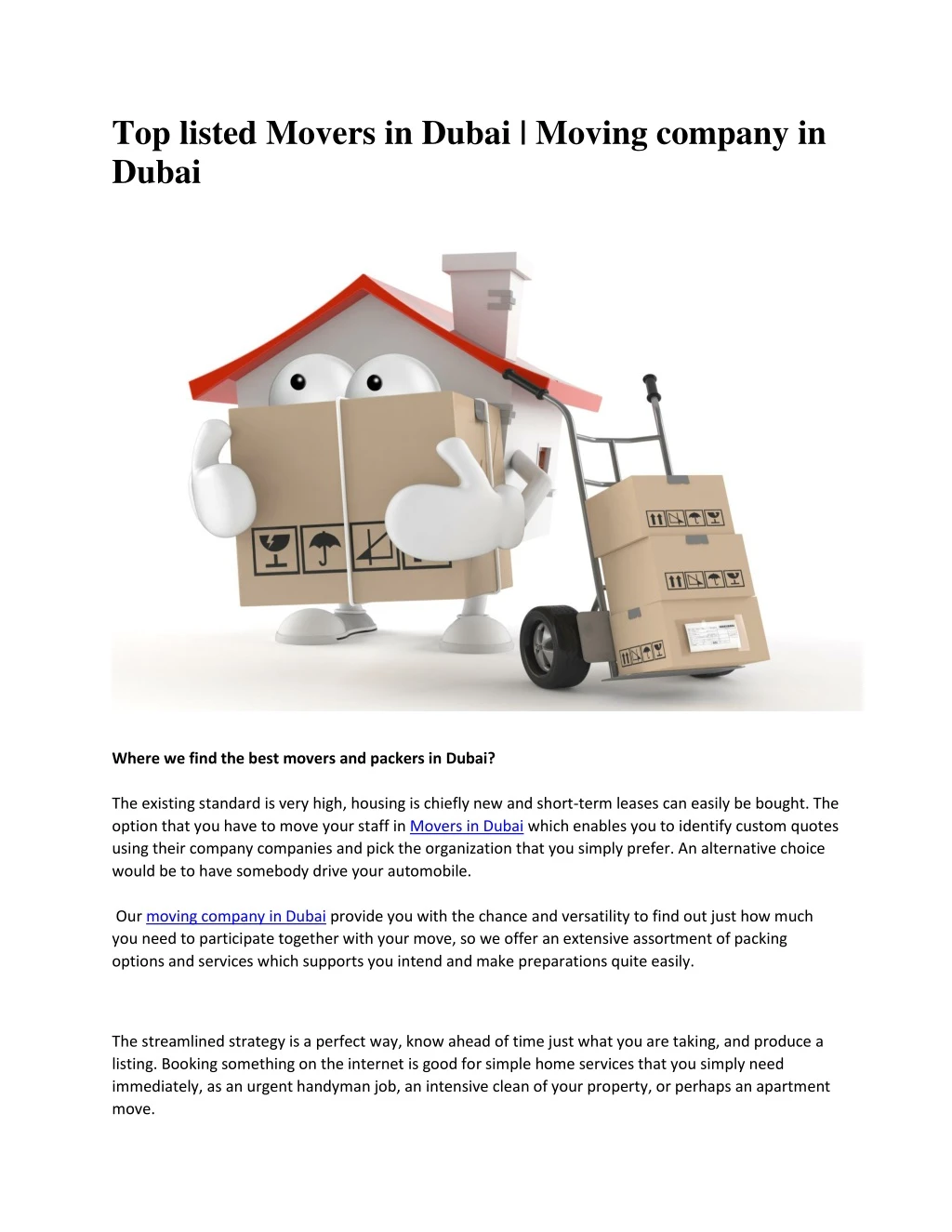 top listed movers in dubai moving company in dubai
