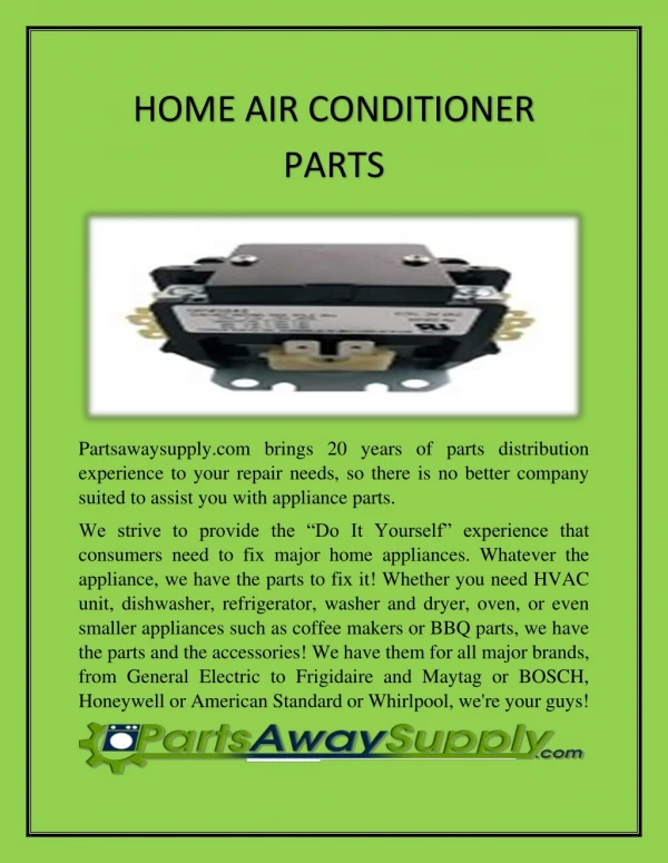 Home Air Conditioner Parts