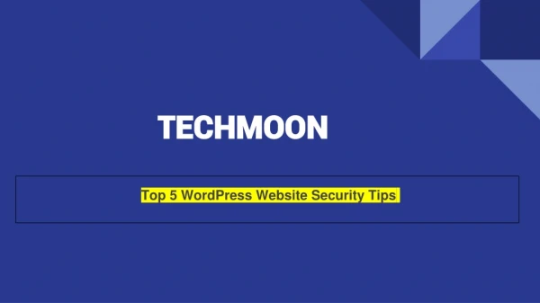 Techmoon - Wordpress Security
