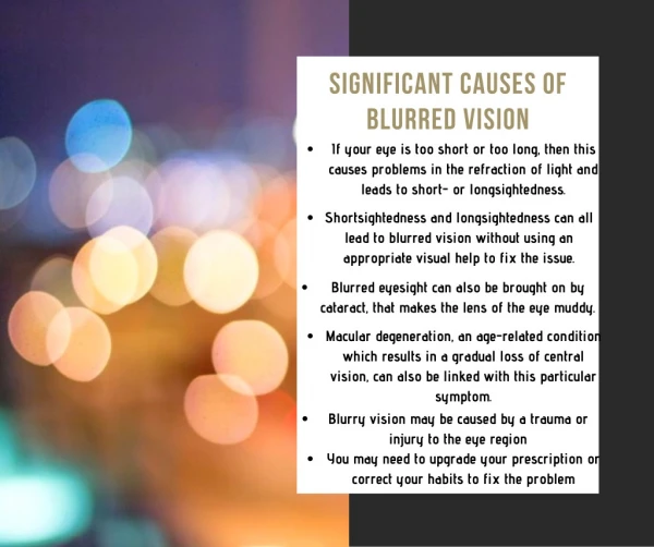 Significant Causes of Blurred Vision