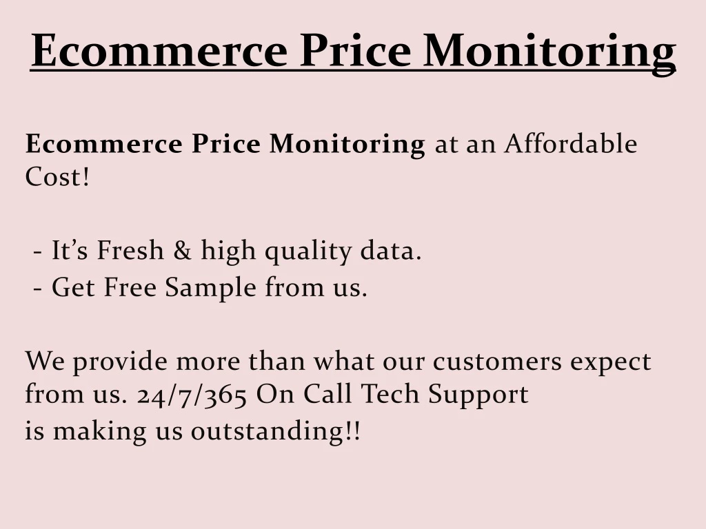 ecommerce price monitoring