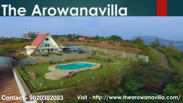 The Arowana Villa | Bungalows in Lonavala with Swimming pool on rent