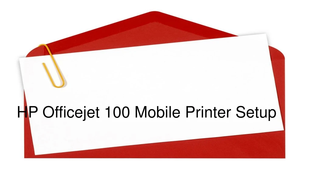 h p officejet 100 mobile printer setup