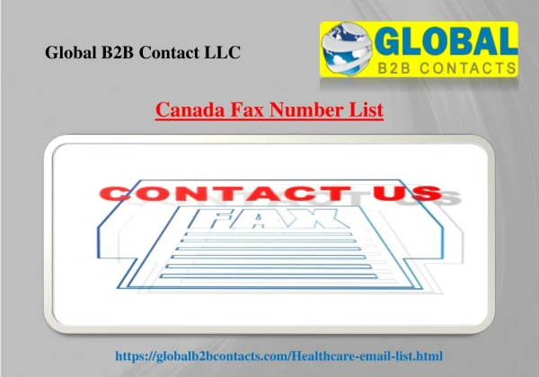 Canada Fax Number List