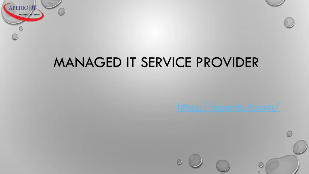 managed it service provider
