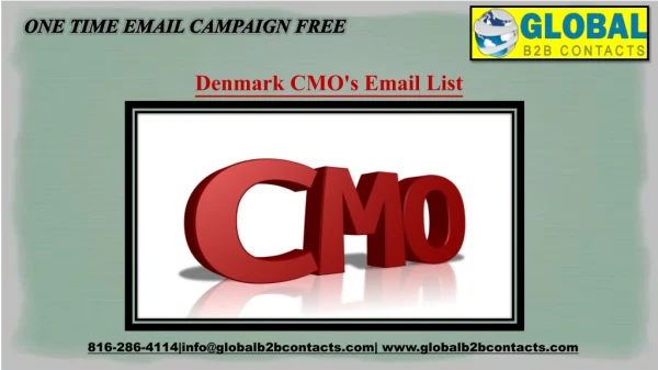 Denmark CMO's Email List