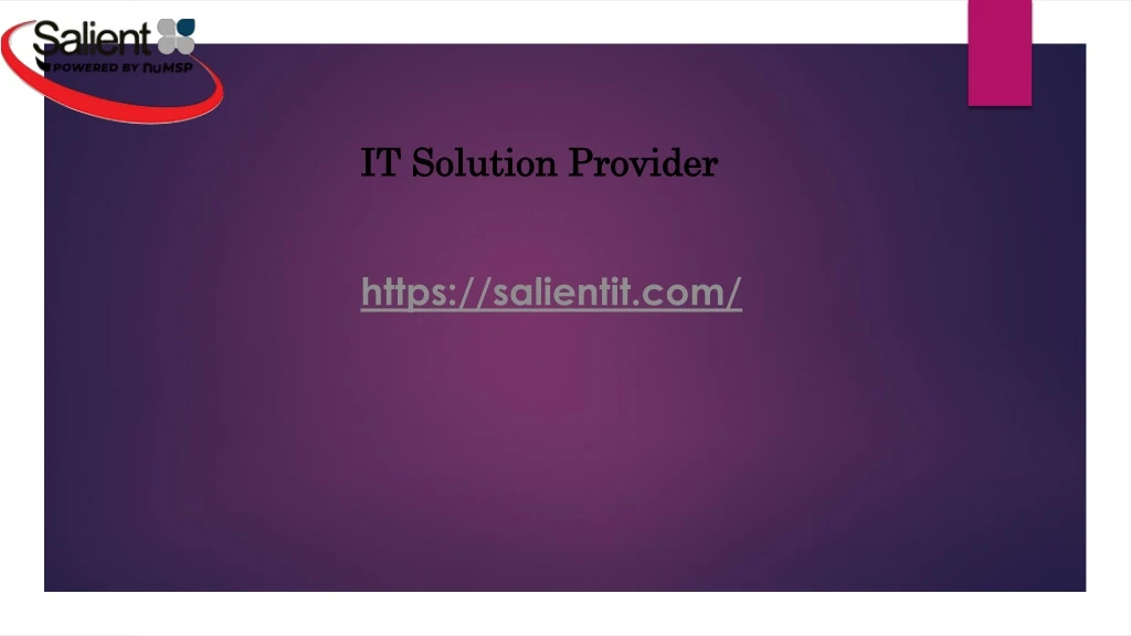 it solution provider