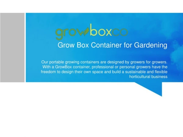 Portable Grow Room Online | GrowBoxCo