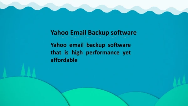 Yahoo Email Backup