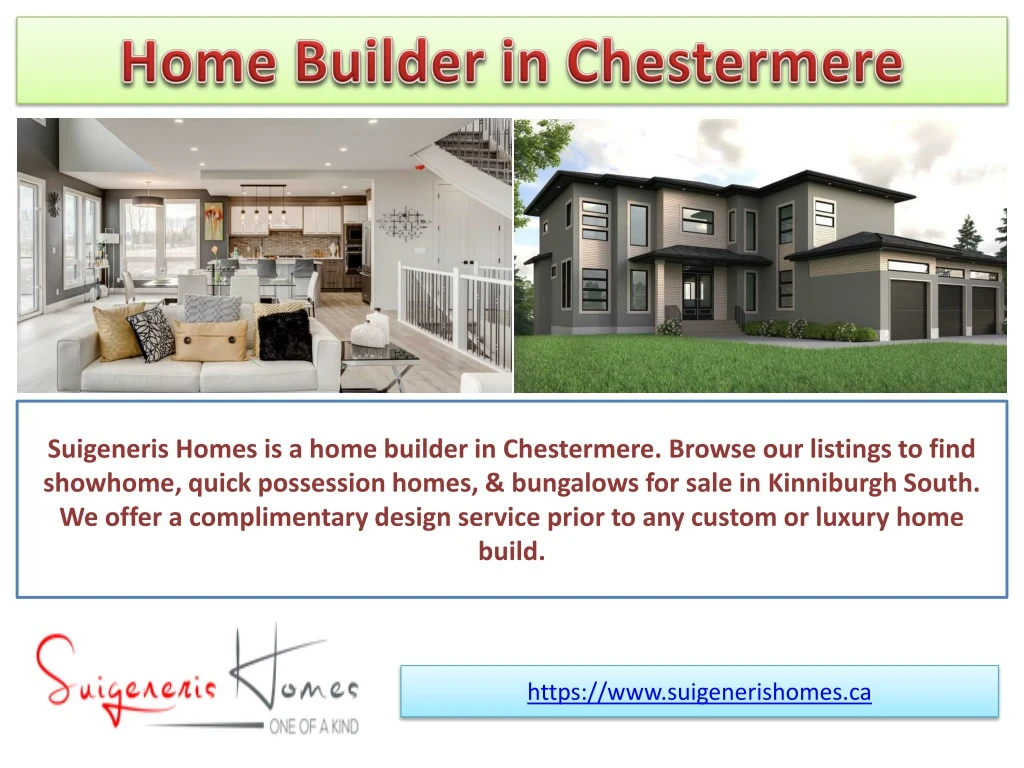 home builder in chestermere