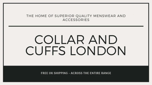Shop For Mens Cufflinks - Collar And Cuffs London