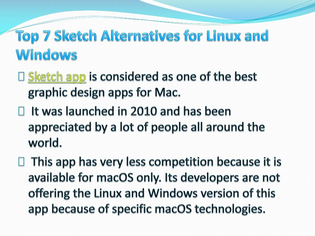 top 7 sketch alternatives for linux and windows