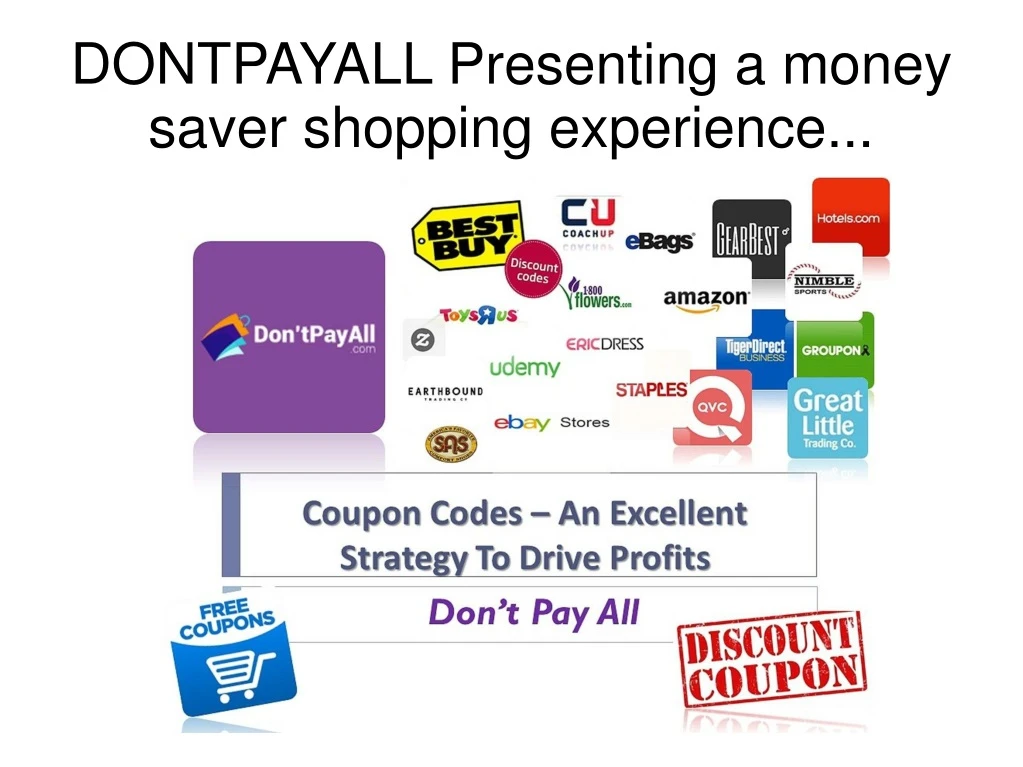 dontpayall presenting a money saver shopping experience