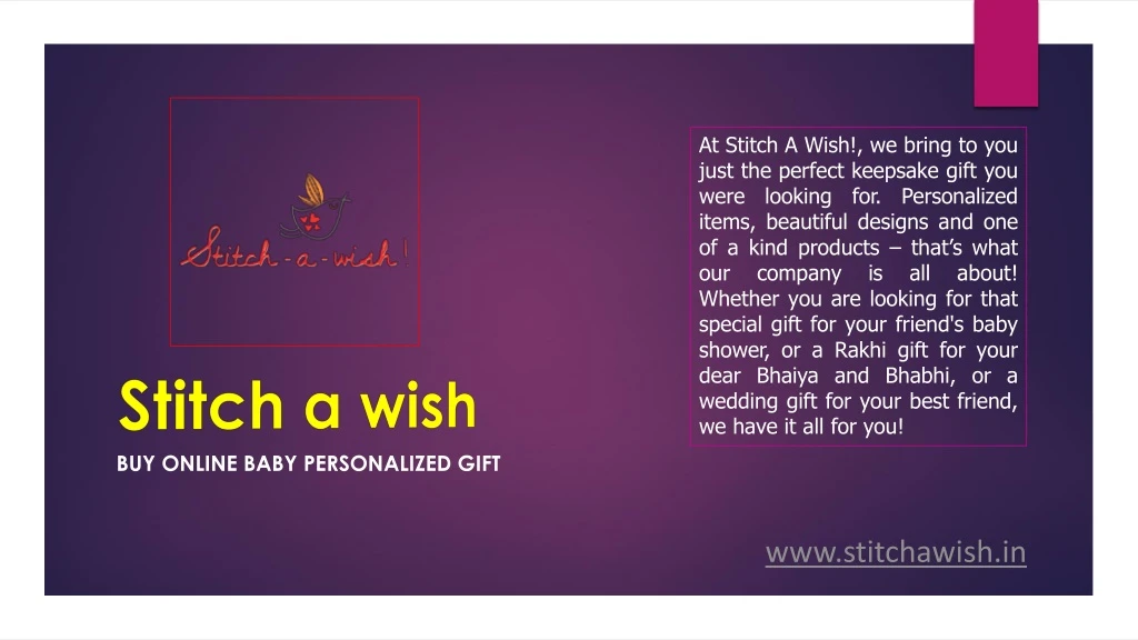 stitch a wish