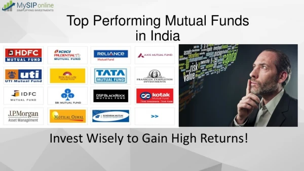 Make Your Investment Plan With Top Performing Mutual Funds