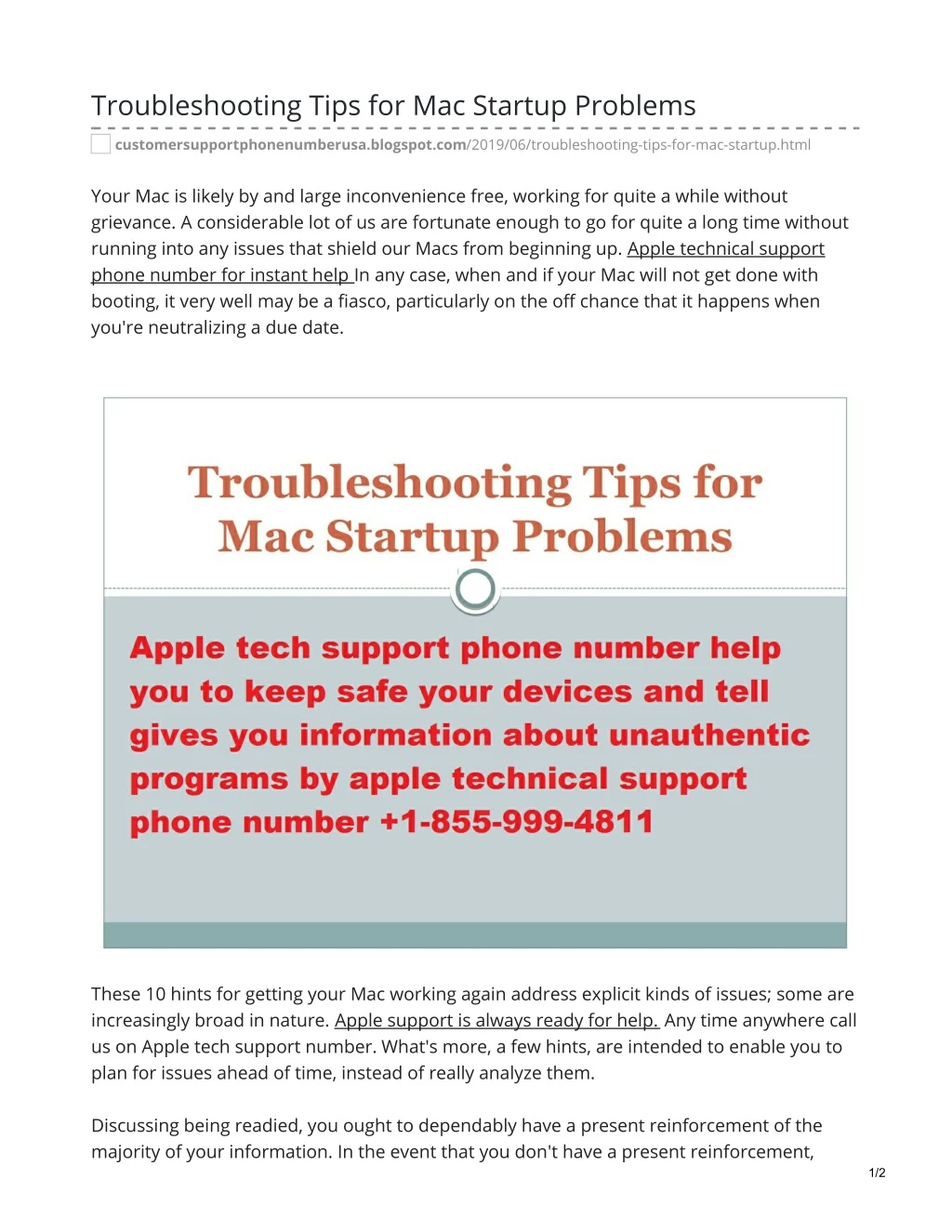 troubleshooting tips for mac startup problems