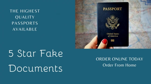 Welcome to 5 Star Fake Documents online