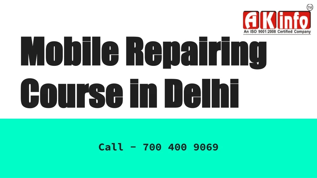mobile repairing course in delhi